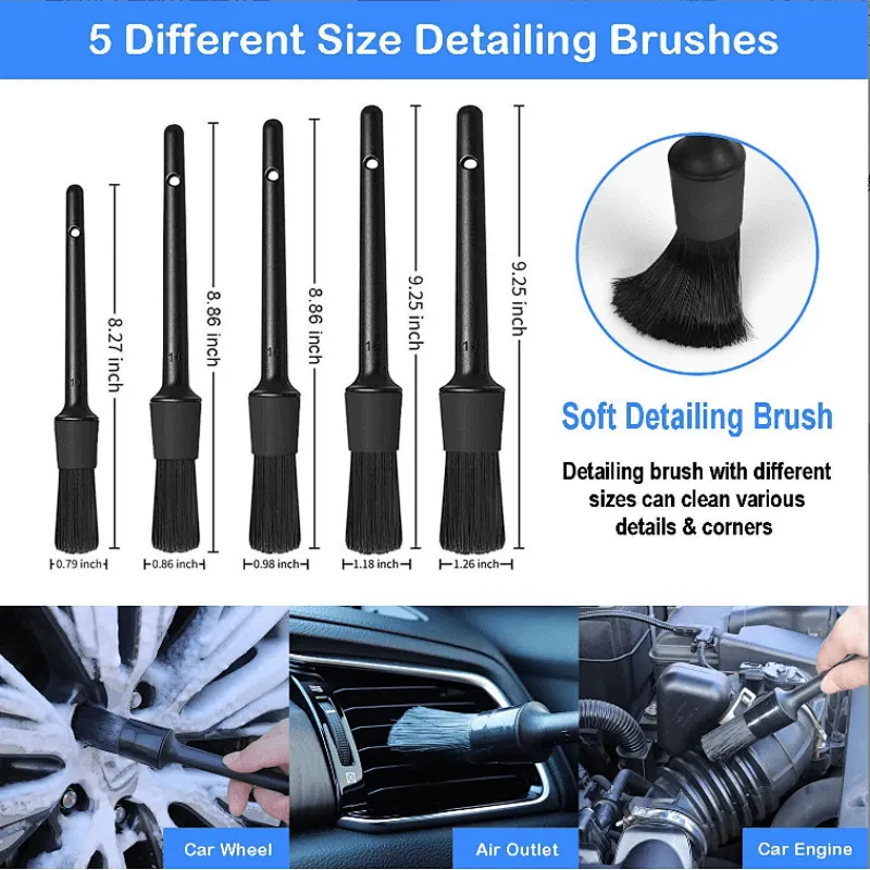Automatic Car Wash Tool Brush 26 PCS Set Electric Drill Brush